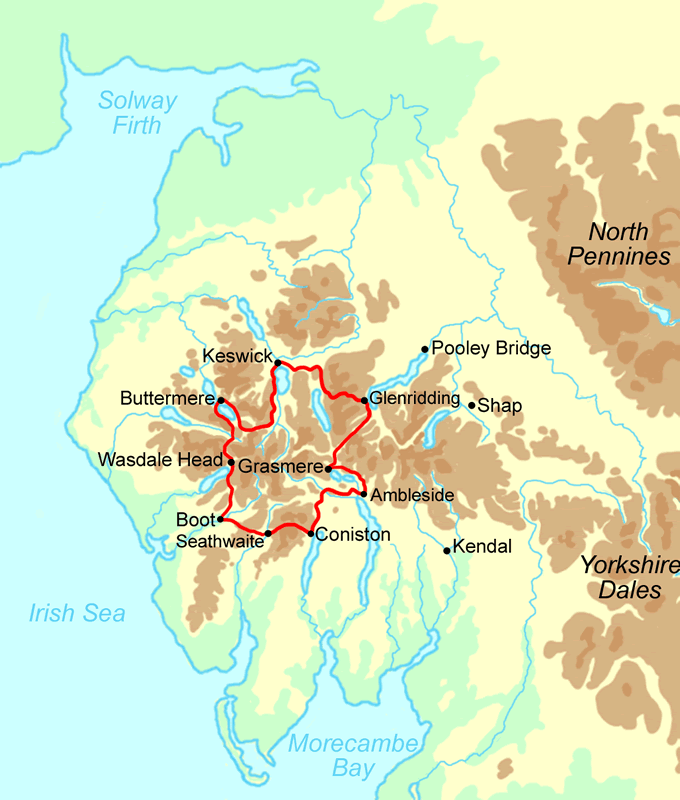 Lakeland Round map